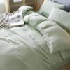 Four-piece Linen Bedding Set With Fitted Sheet And Fitted Sheet