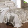 Ice Silk Jacquard European Luxury High-end Linen And Cotton Bedding Set