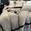 High-end Minimalist Tencel Cotton Vintage Active Printing Home Textile Bedding Four-piece Set