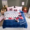 Flannel warm bedding set of four