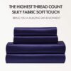 Four-piece Set Of Silk Bedding Sheets And Fitted Sheets