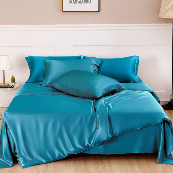 Silk Four Piece Set, Solid Color, Simple Nordic Style