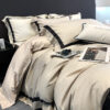 High-end Minimalist Tencel Cotton Vintage Active Printing Home Textile Bedding Four-piece Set