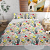 Floral Quilt 3 Pieces Microfiber Quilt Sets Lightweight Bedspreads Botanical Coverlets Quilt Bedding Set All Season Quilts