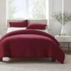 Serta Simply Clean Solid Duvet Cover Queen
