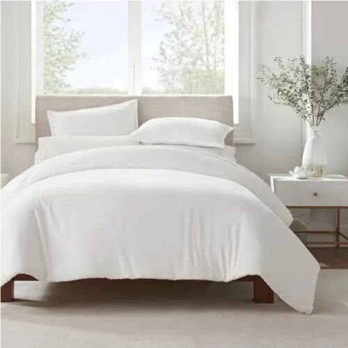 Serta Simply Clean Pleated Duvet Cover Queen