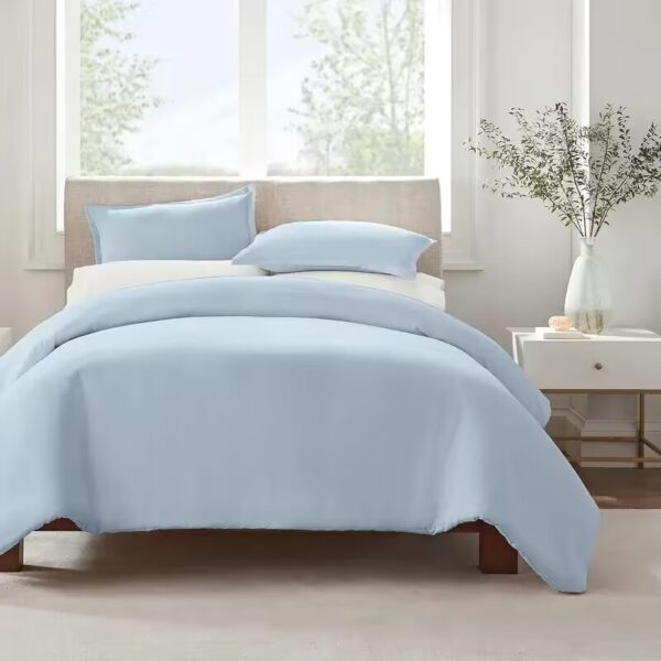 Serta Simply Clean Solid Duvet Cover Queen