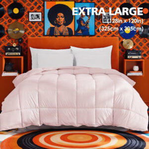 Extra Large Pink Quilt Inner, Comfortable, Soft, And Skin-friendly Oversized Duvet, Machine Washable, Suitable For Home Bedroom Use, All-season Versatility, Christmas Gift.