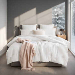 All-Season Oversized Solid Plump Duvet - Premium Durable Comforter With Enhanced Warmth. This Thick Winter Quilt Insert Provides Year-round Comfort, Making It An Ideal Christmas Gift For Daily Use.