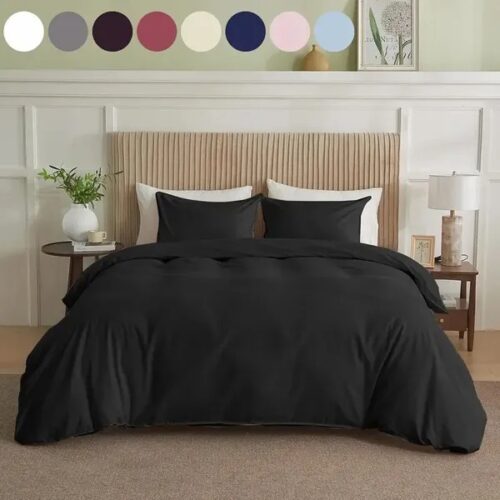Serta Simply Clean Solid Duvet Cover King