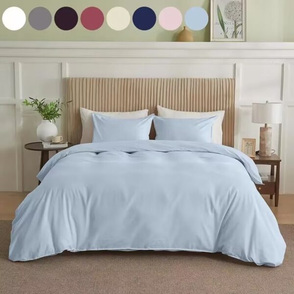 Serta Simply Clean Solid Duvet Cover