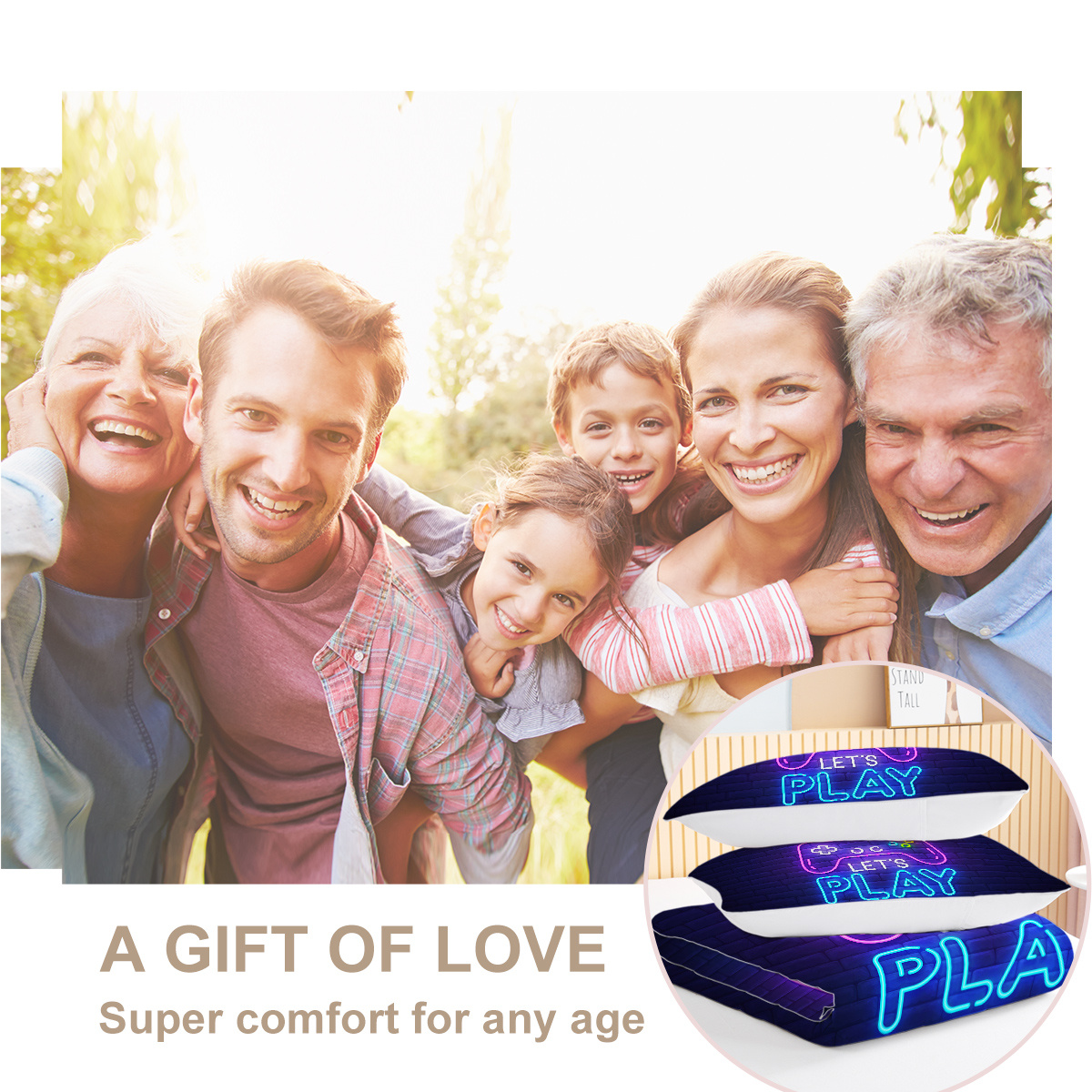 3 Pieces Neon Game Pattern Comforter Set Ultra Soft Bedding Set - Image 6