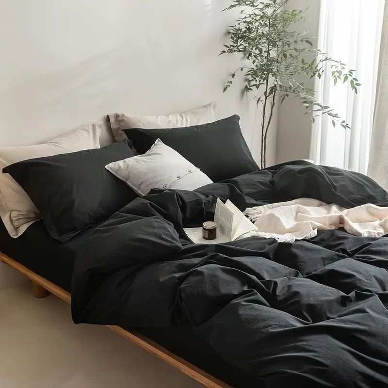 Serta Simply Clean Solid Duvet Cover - Image 6