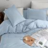 Serta Simply Clean Solid Duvet Cover Twin