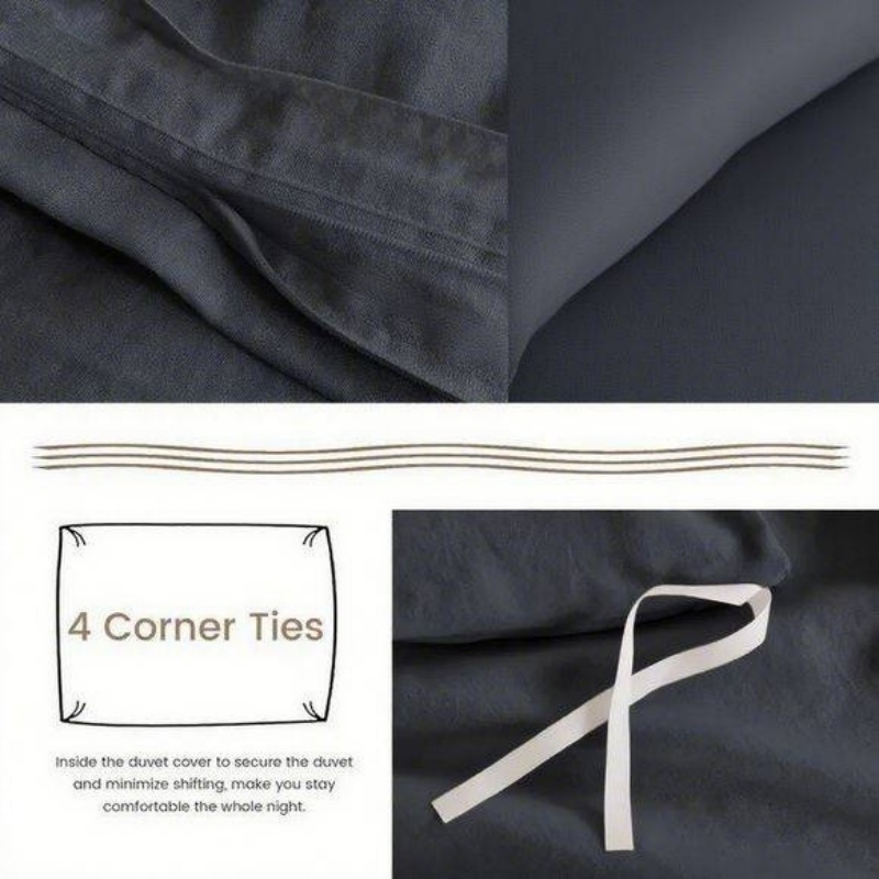 Serta Simply Clean Pleated Duvet Cover - Image 2