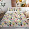 Floral Quilt 3 Pieces Microfiber Quilt Sets Lightweight Bedspreads Botanical Coverlets Quilt Bedding Set All Season Quilts