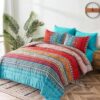 Boho Red Duvet Cover