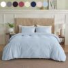 Serta Simply Clean Solid Duvet Cover Twin