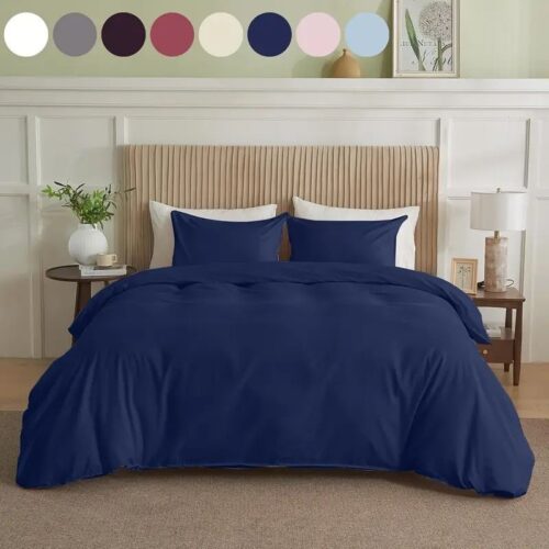 Serta Simply Clean Solid Duvet Cover