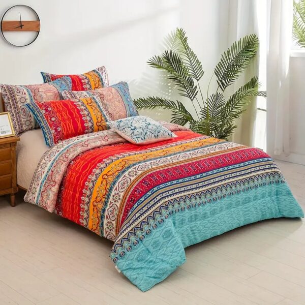 Boho Red Duvet Cover