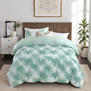 1PC Premium Thick Plush Camo Print Comforter Set, Reversible Bohemian Style Gradient Color Quilt With Ultra Soft Faux Rabbit Hair, Luxury Warm Fluffy Winter Bedding Collection, Geometric Pattern Desig