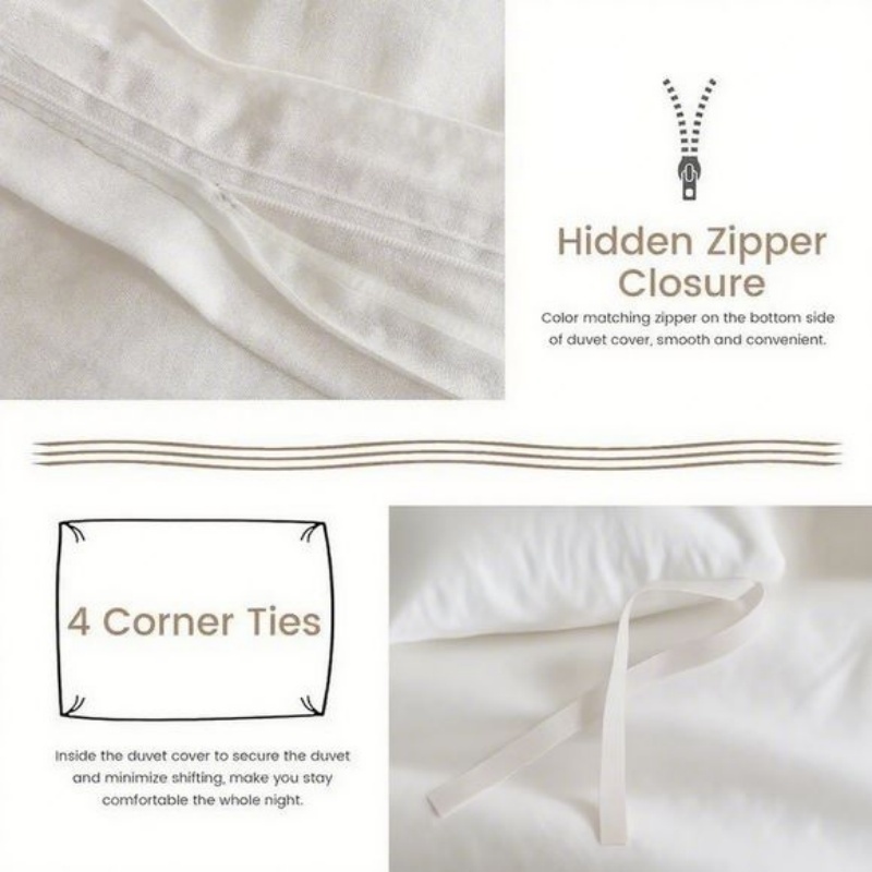 Serta Simply Clean Pleated Duvet Cover - Image 5