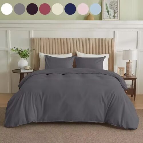 Serta Simply Clean Pleated Duvet Cover