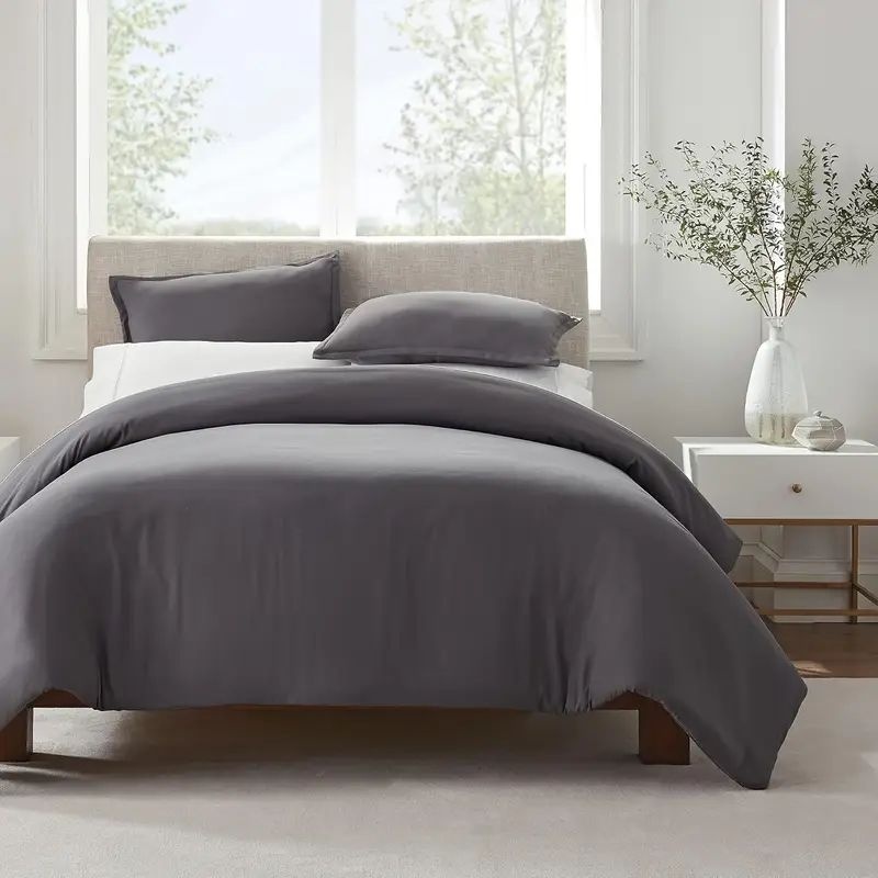 Serta Simply Clean Pleated Duvet Cover - Image 4